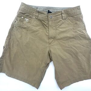 Kuhl Mens Hiking Shorts Size 34 Brown Stretch Outdoor Hike